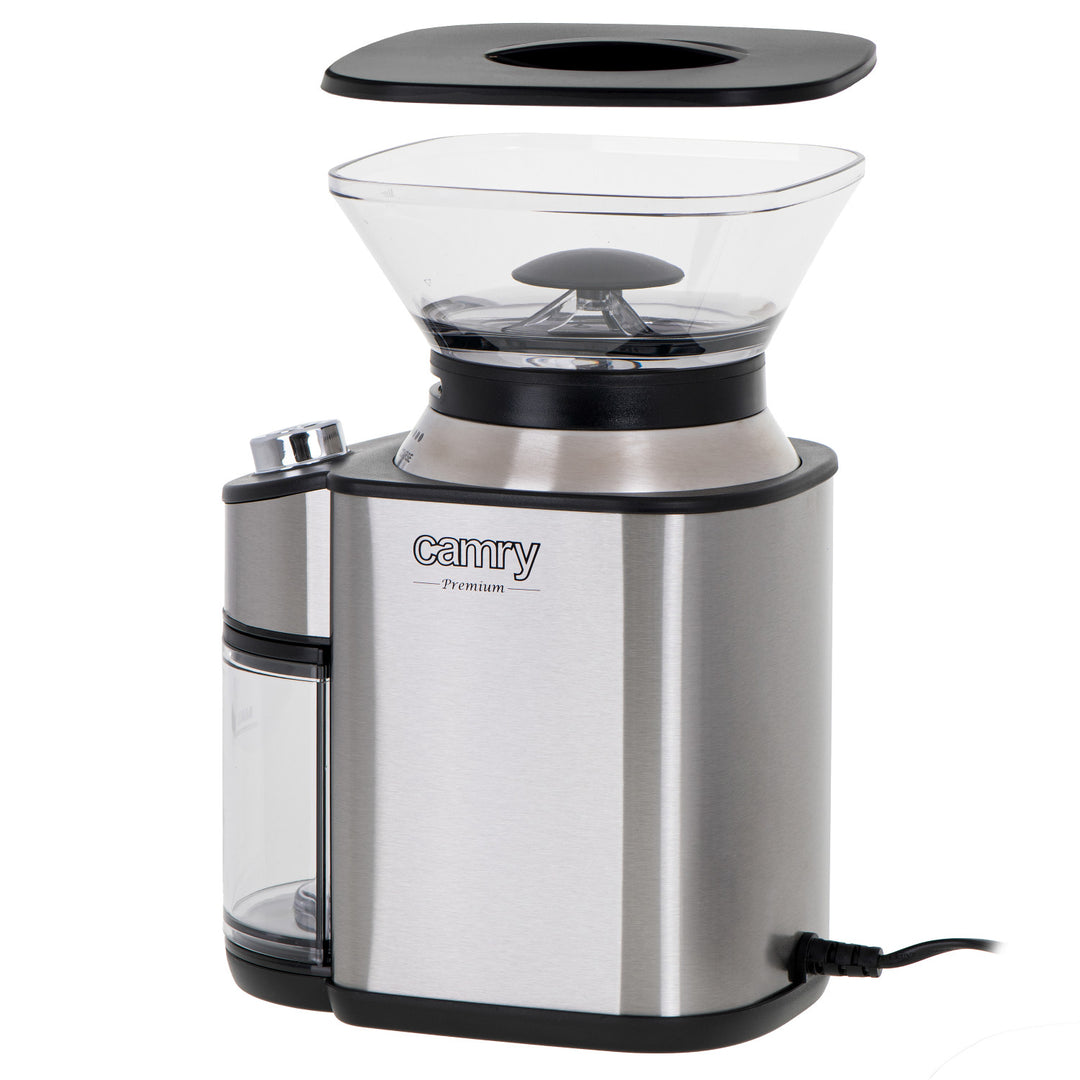 Camry CR 4443 Conical Burr Coffee Grinder, 200W with 16 Grind Settings