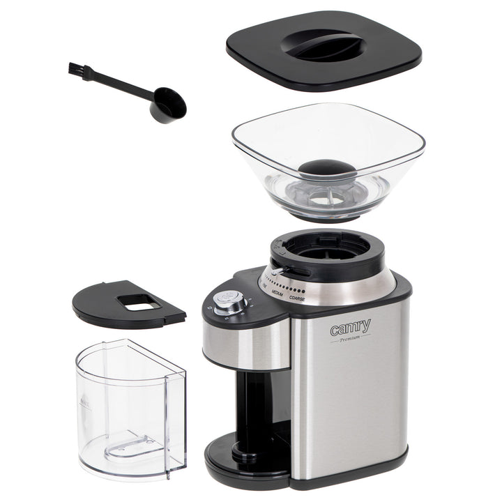 Camry CR 4443 Conical Burr Coffee Grinder, 200W with 16 Grind Settings