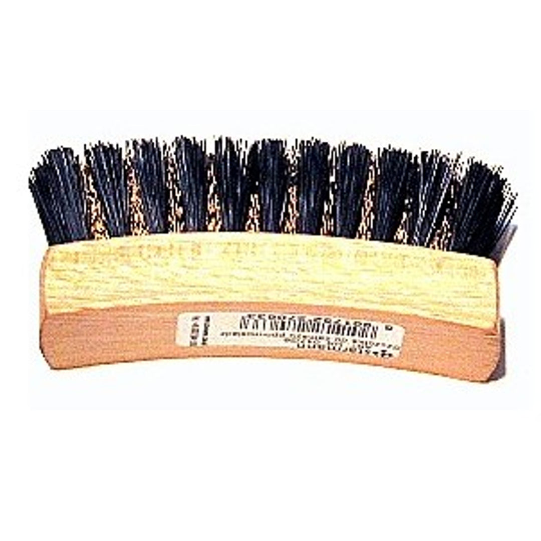 Suede brush, beech wood, scored with brass wire, 047/26