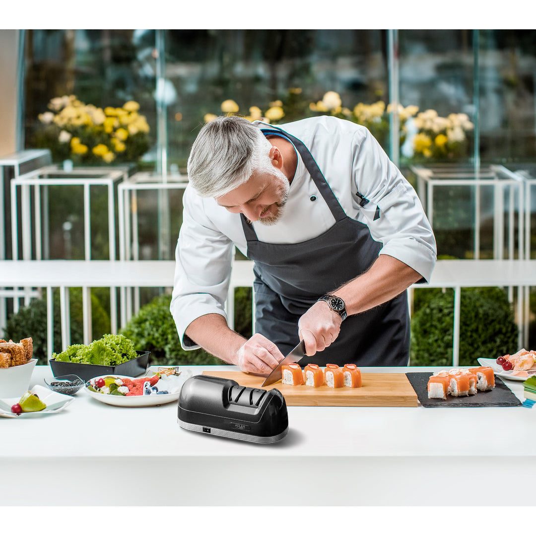 Adler electric knife sharpener, 60W power, 2-stage system AD 4508