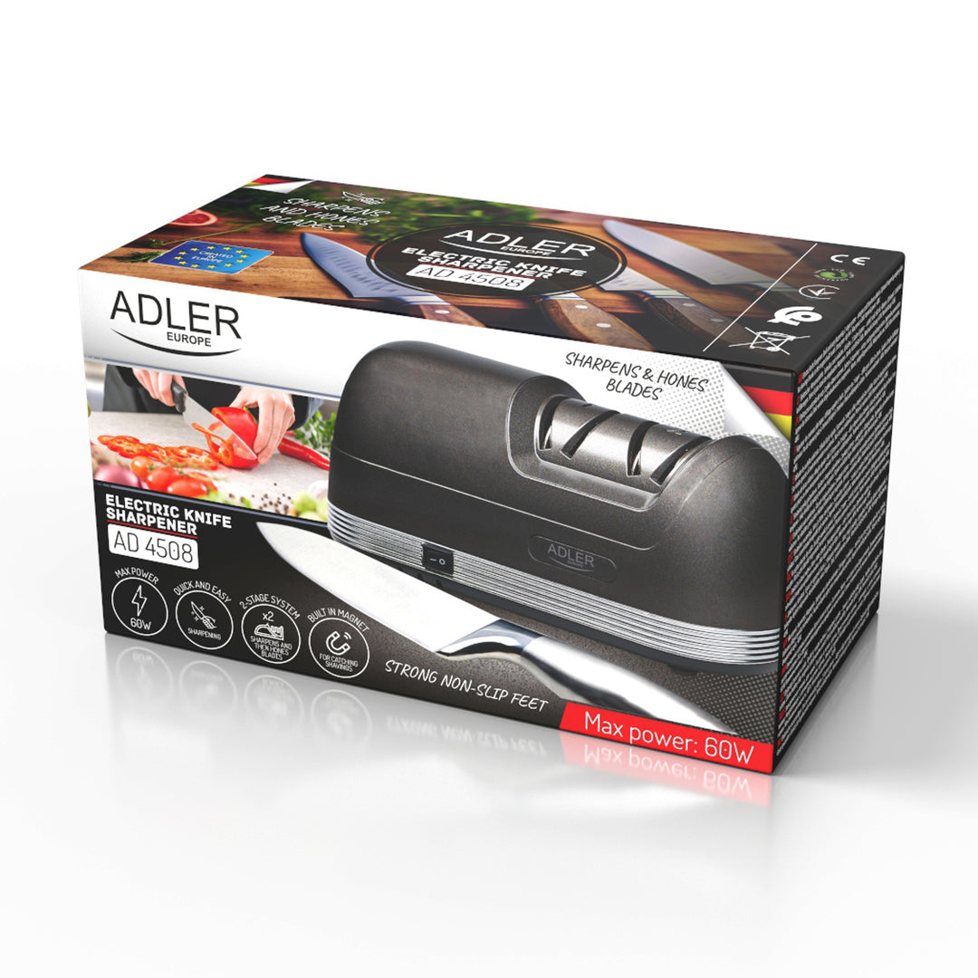 Adler electric knife sharpener, 60W power, 2-stage system AD 4508