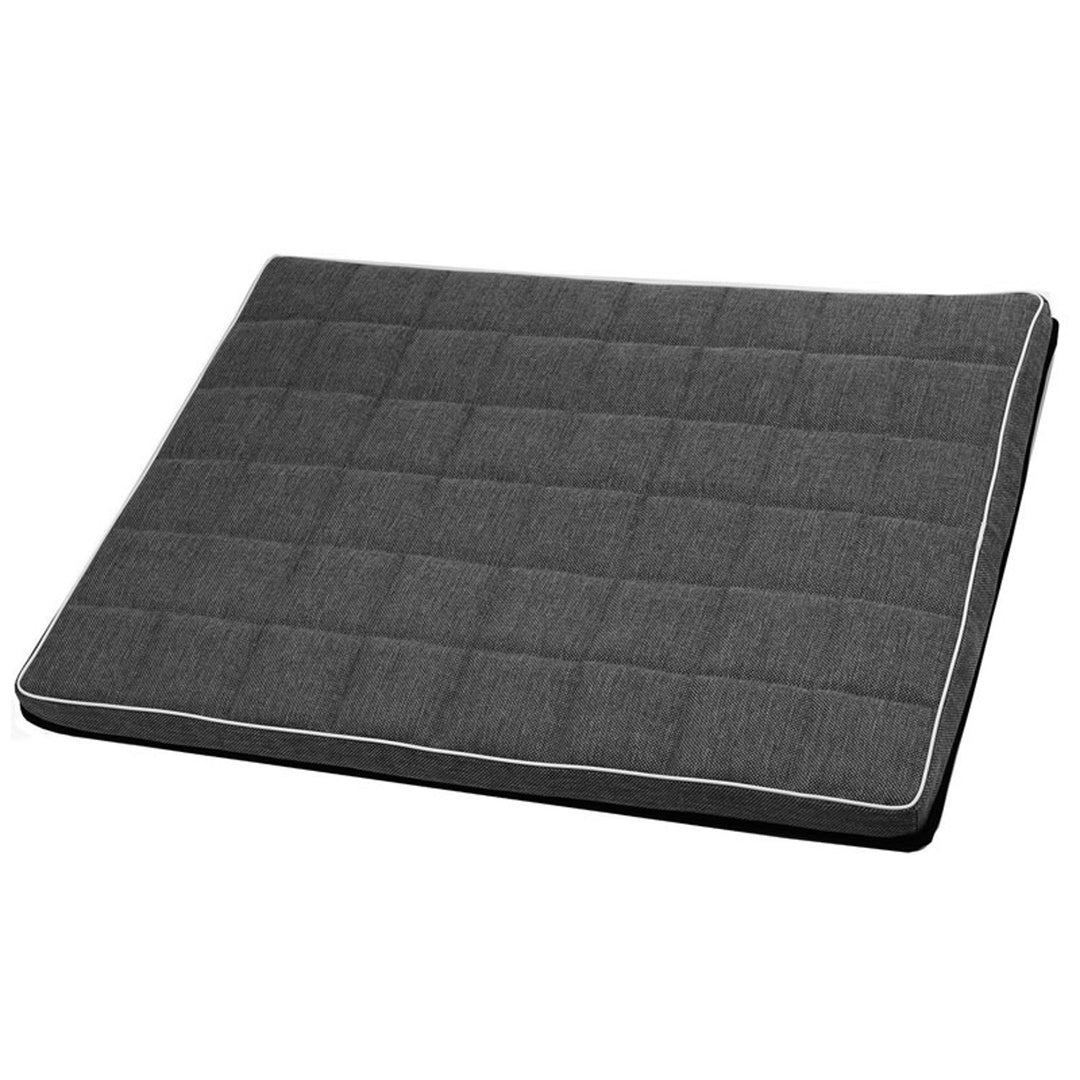 Matelas Mestizo pour chien, 65x50 cm, gris foncé, Leon Checked MLCH-5-STE-W-S