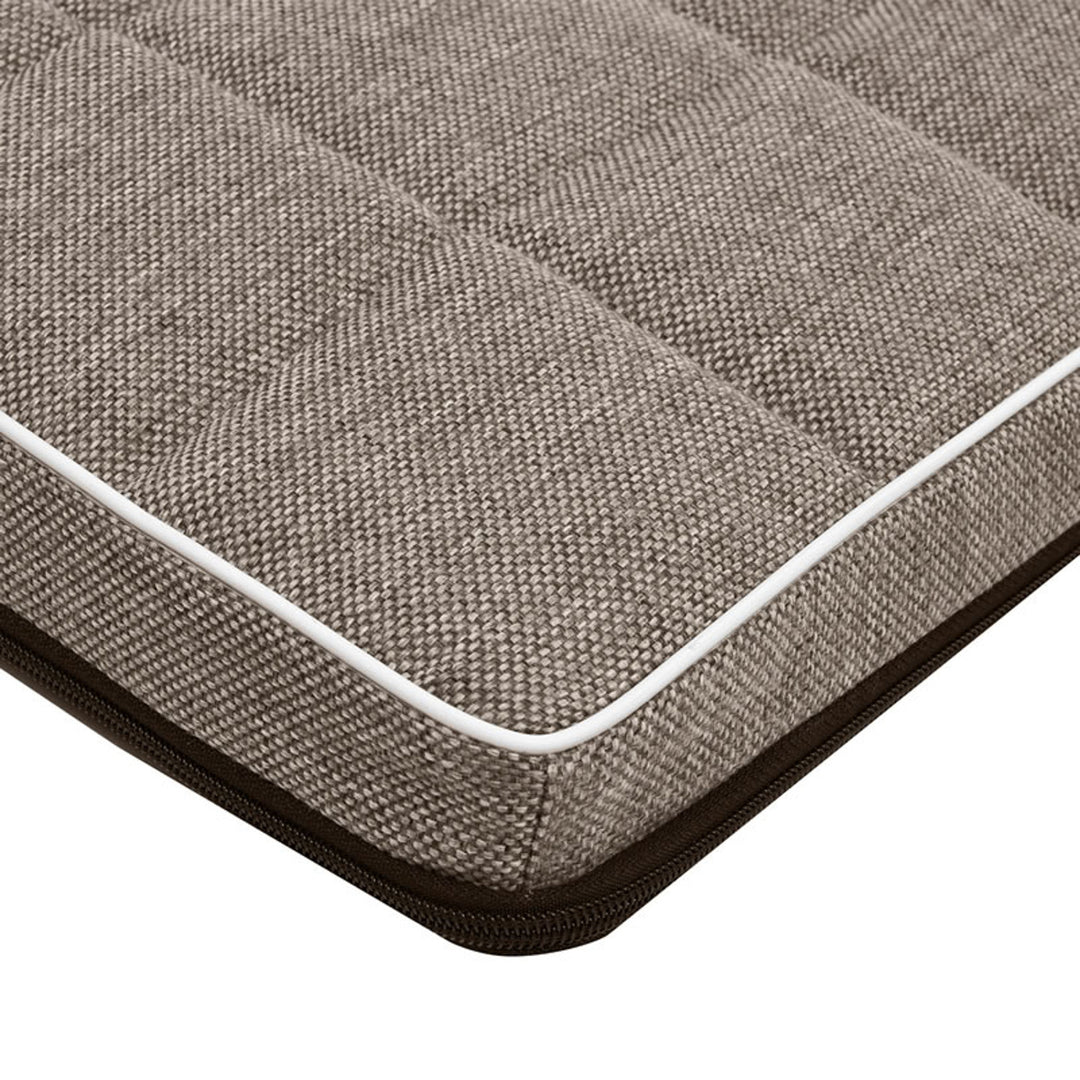 Mestizo Leon Geruit - Hondenmatras - Dierenmat - Hondenkussen - 65x50 cm - Maat: S - Beige met wit