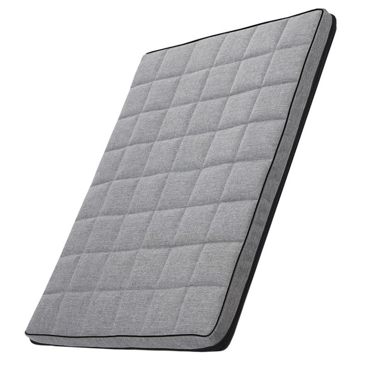 Matelas Mestizo pour chien, 65x50 cm, gris clair, Leon Checked MLCH-5-GRA-B-S