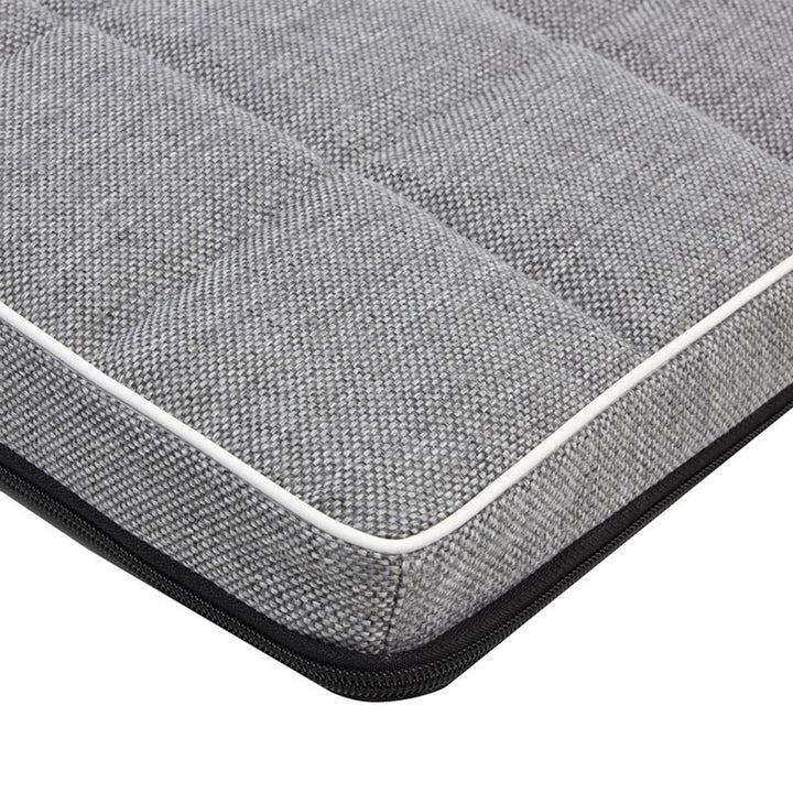 Mestizo dog mattress, 65x50 cm, light grey, Leon Checked MLCH-5-GRA-W-S