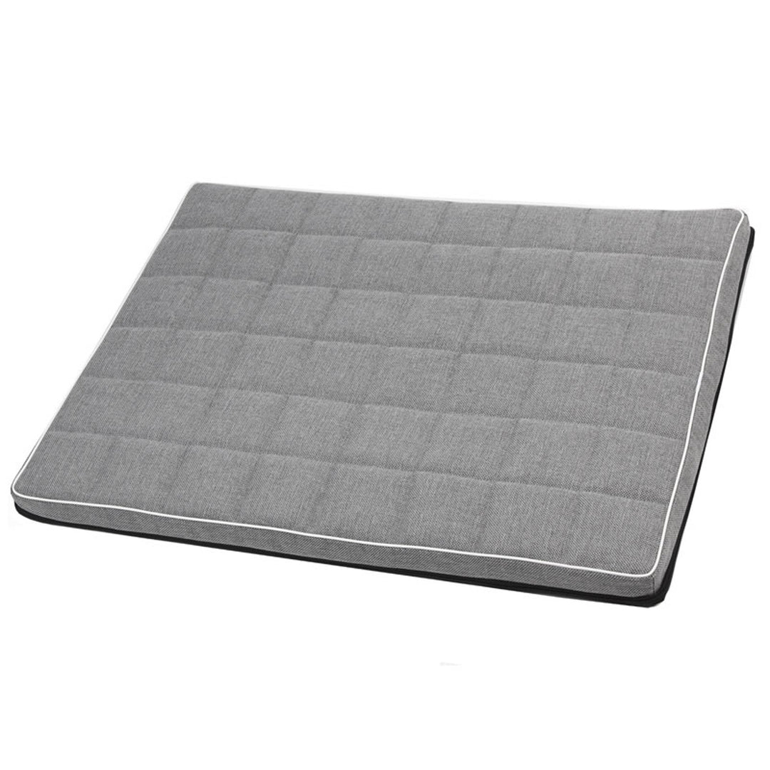 Matelas Mestizo pour chien, 65x50 cm, gris clair, Leon Checked MLCH-5-GRA-W-S