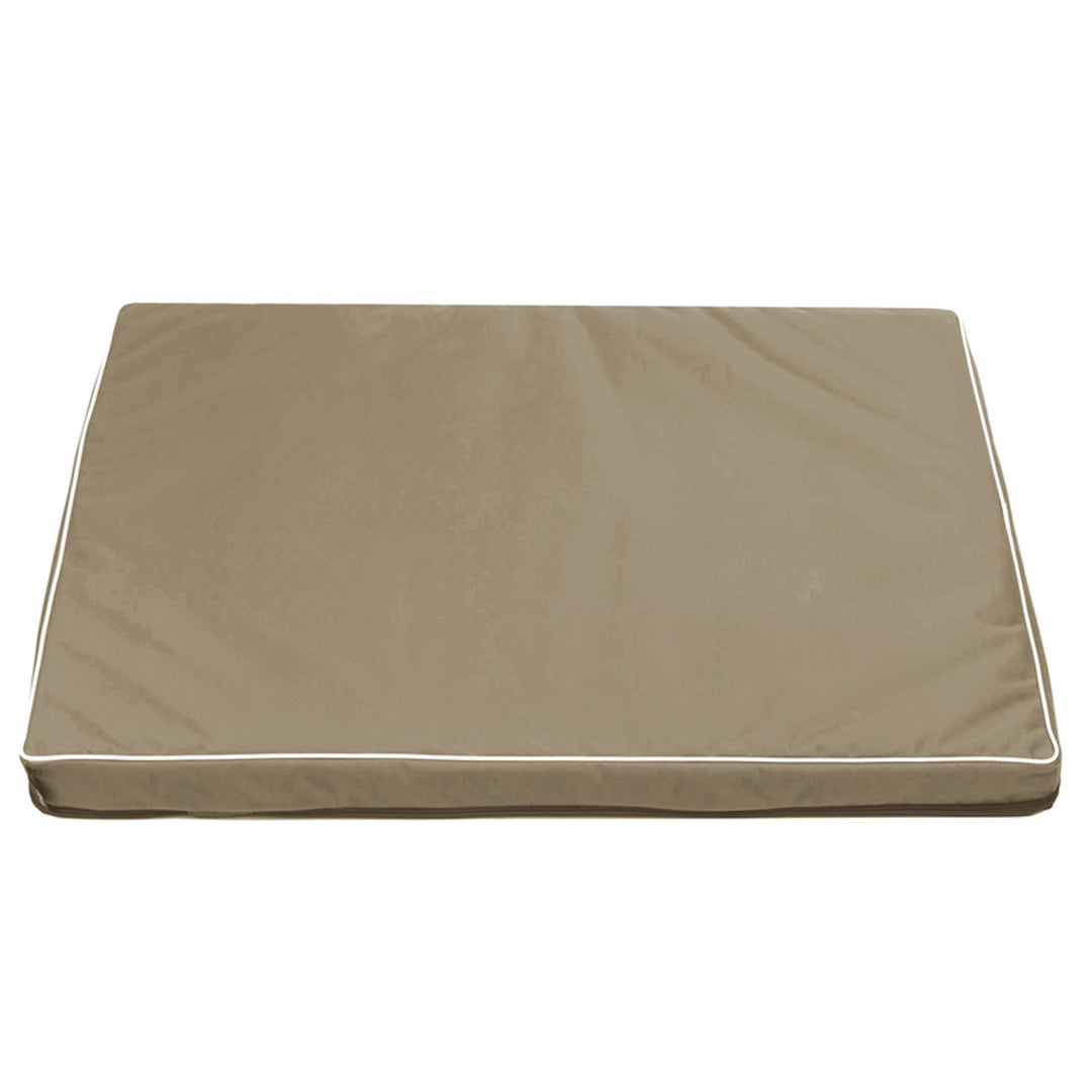 Mestizo Vigo Standard Colchoneta para Perro Cama para Perro Colchoneta Sofá para Mascotas Fondo Antideslizante Tejido de Poliéster Cordura Impermeable (Beige/Blanco, 65x50x5cm)