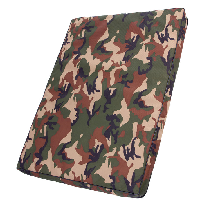 Mestizo Vigo Hondenmatras Hondenbed Hondenmat voor honden Antislip Waterdicht Cordura Polyester Camouflagepatroon/zwart 65x50x5cm