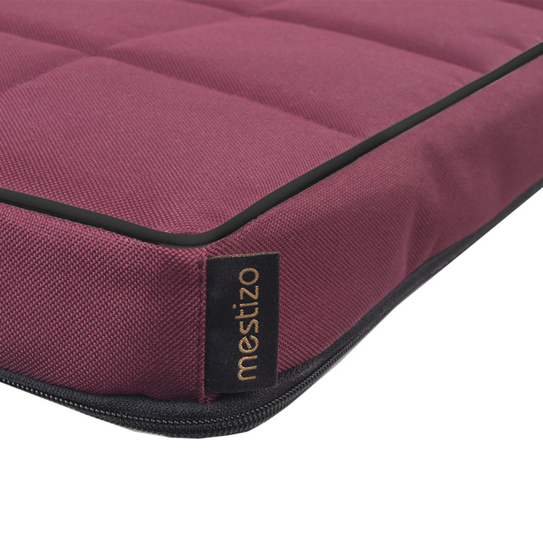 Matelas Mestizo pour chien, 65x50 cm, bordeaux, Vigo Checked MVCH-5-MAR-B-S