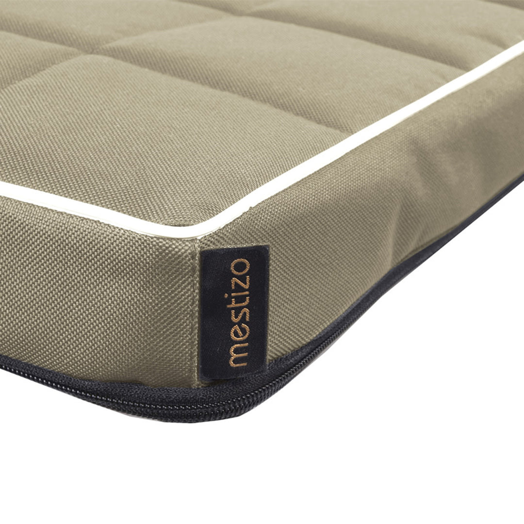 Matelas Mestizo pour chien, 65x50 cm, beige, Vigo Checked MVCH-5-BEI-W-S