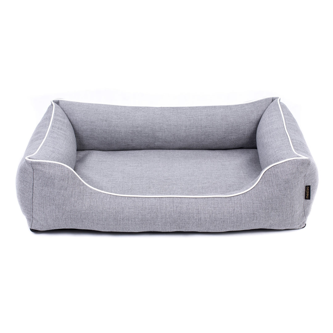 Premium Orthopedic Mestizo Pet Lair, 100x75cm, Light Grey - Superior Comfort and Modern Elegance for Your Furry Companion in the Serene Beauty of Mallorca, Model SMO-GRA-W-3