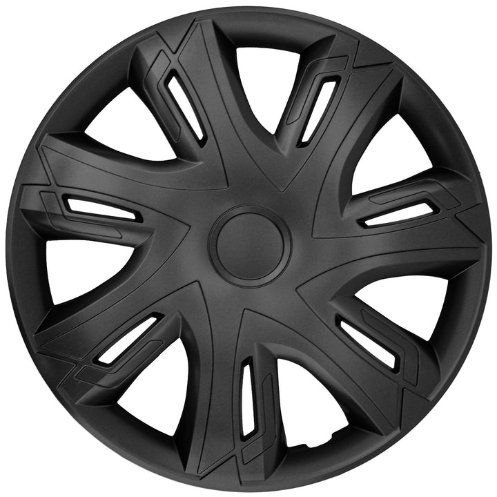 NRM N-Power Universal Hubcap 16" Wheel Cover Wheel Trim Hub Cap Matte Black 1 Piece