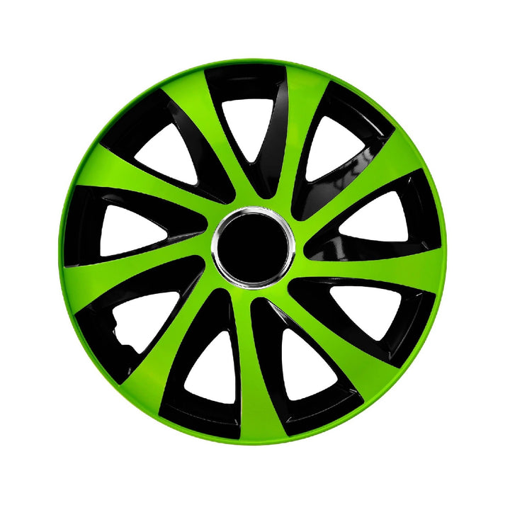 NRM Drift Extra Tapacubos universal 13", Color verde/negro, 1 ud.