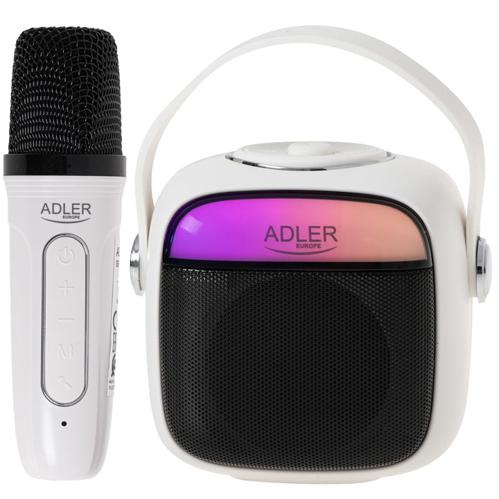 Adler wireless speaker, with microphone, for karaoke, Bluetooth, AD 1199 W.