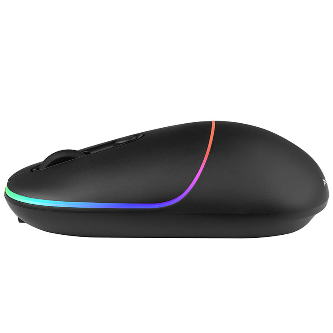 Souris sans fil Tracer, batterie rechargeable 650 mAh, rétroéclairage RGB, Ratero