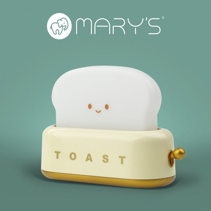 Mary's Children's Night Light - Yellow Toaster Design, 3000K, USB Powered, Model MW20722