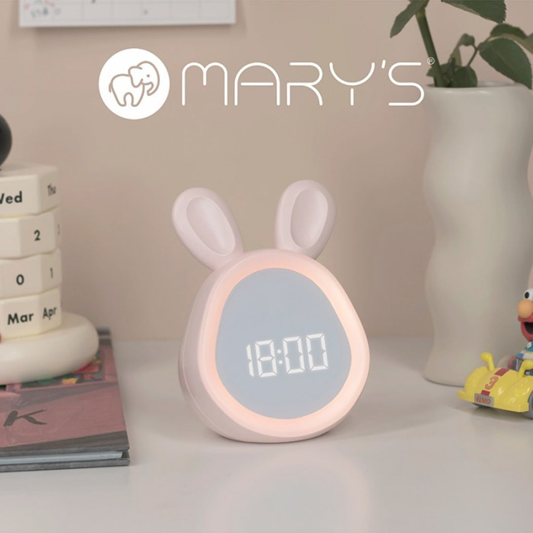 Ecolight Mary Conejito Rosa Despertador Iluminado, Cable USB, MW20532