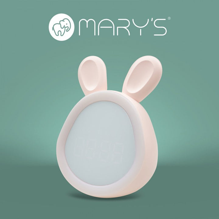 Mary's alarm clock, pink bunny, USB, illuminated, MW20532