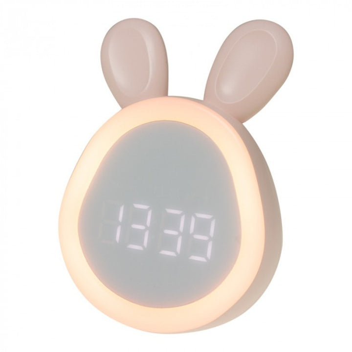 Réveil de Mary, lapin rose, USB, illuminé, MW20532