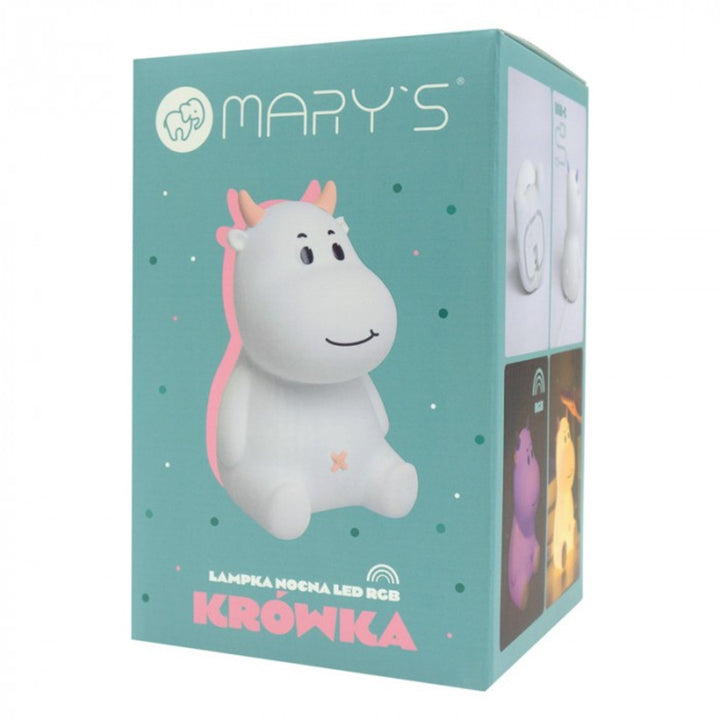 Mary's Children's Night Light - Fudge Design, 3000K Warm White, RGB, USB Powered, Model MW20537