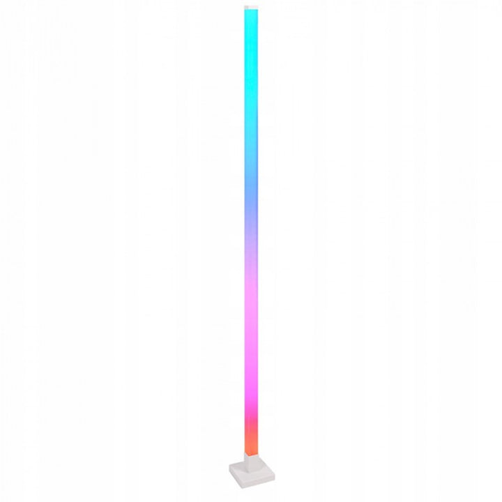 EcoLight RGB LED Standing Lamp with Music Function, Tuya Compatible, White - EC20545