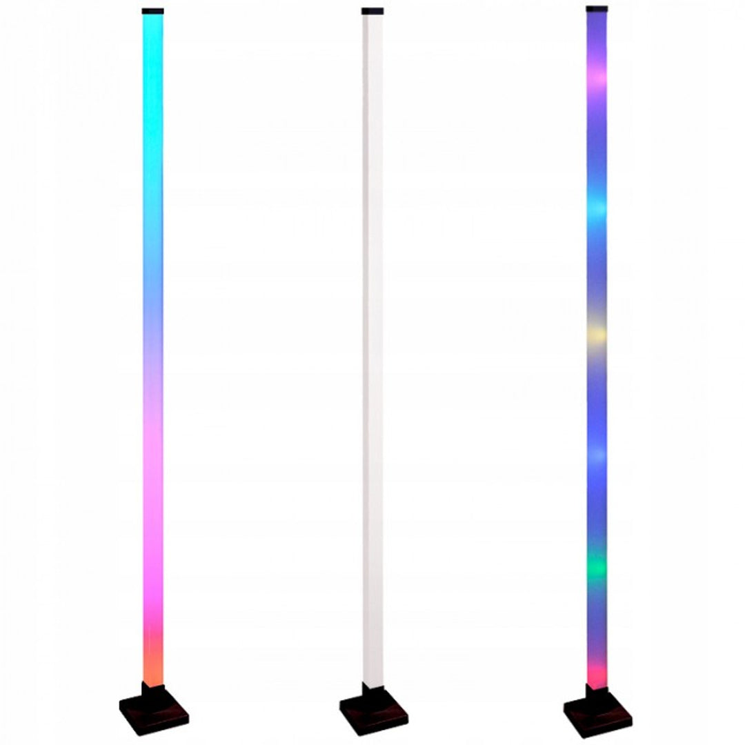 EcoLight Stehleuchte, LED RGB, Musikfunktion, Tuya, schwarz, EC20546