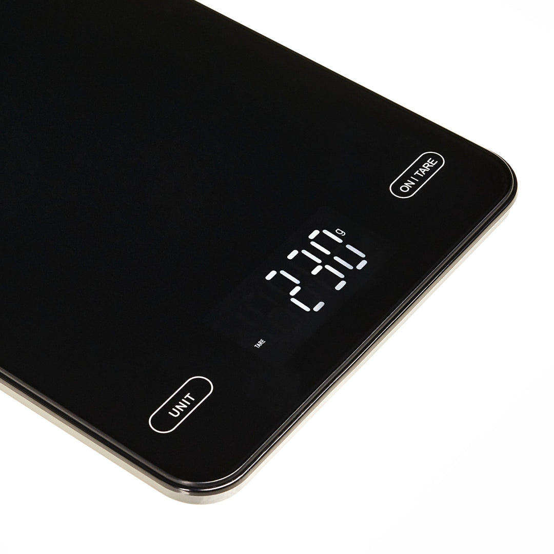 Kitchen scale, Adler, black, 10 kg, USB rechargeable, AD 3177