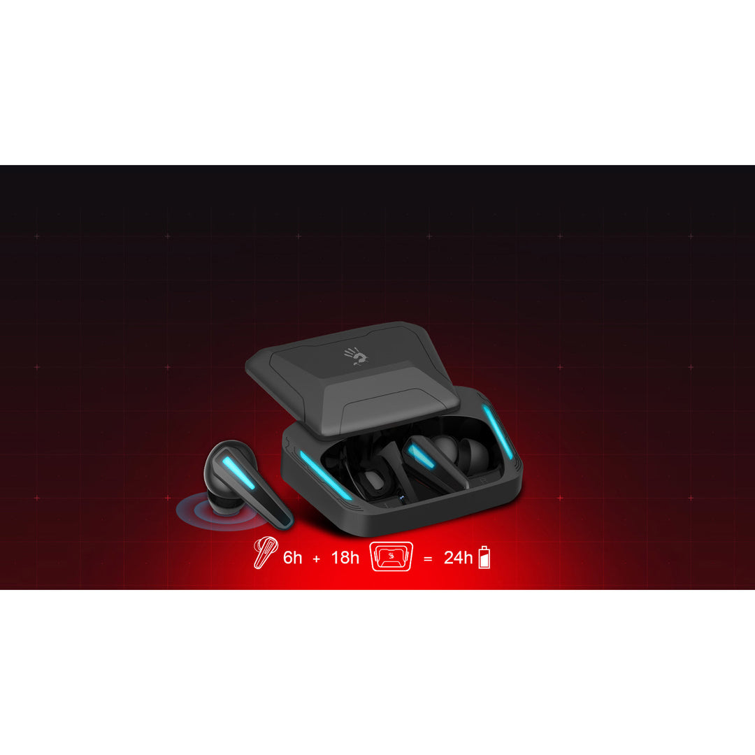 Bloody Wireless Headphones, Bluetooth 5.2, TWS, Charging Case, Black/Blue, M70