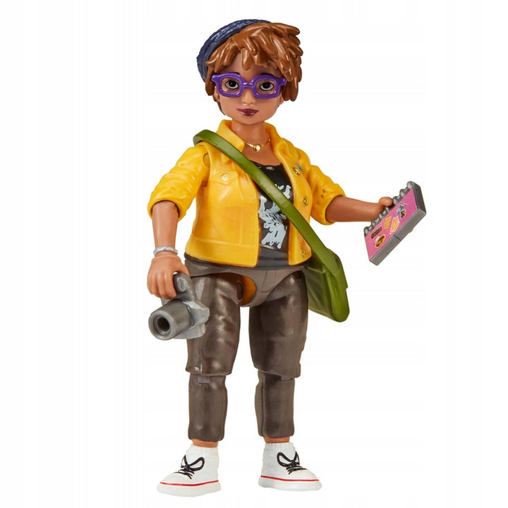 April O'Neil figurine with Warrior Ninja Turtles accessories