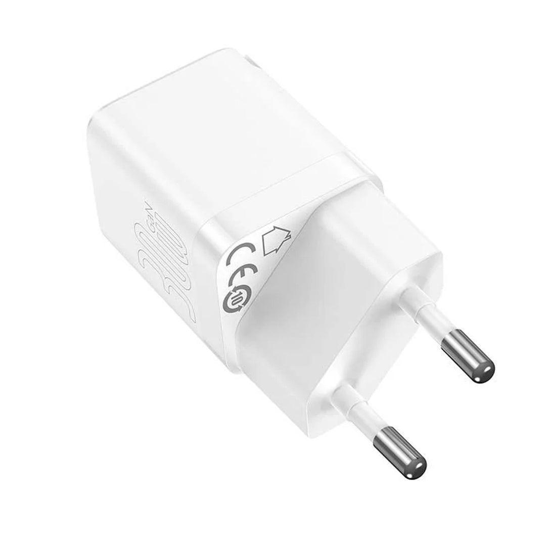 Baseus fast network charger, 30W, USB-C, white, GaN3