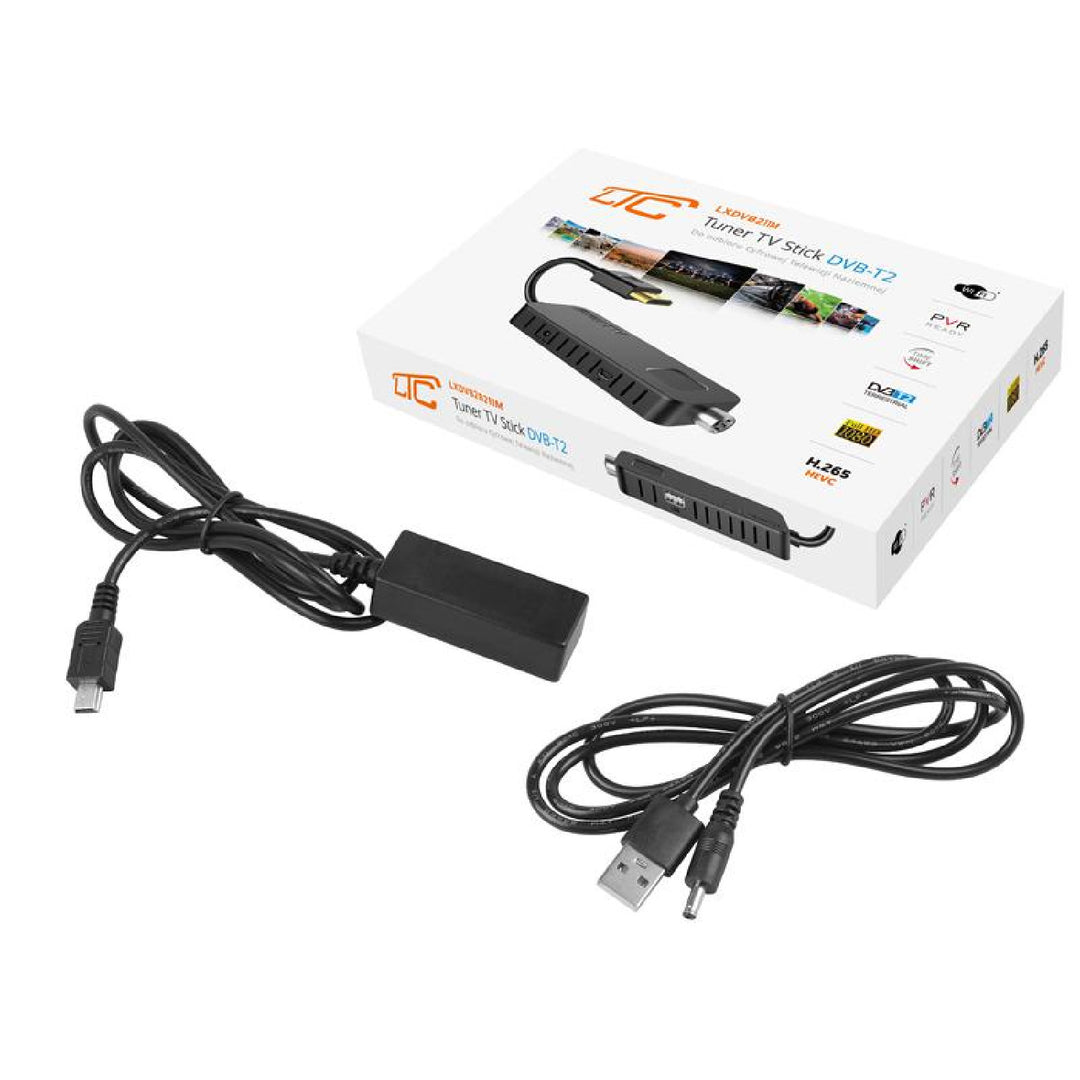 TV STICK Sintonizador DVB-T2 LTC para TV terrestre LTC DVB211M