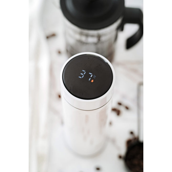 Adler thermos flask, LED touchscreen display, 473 ml capacity, white, AD 4506