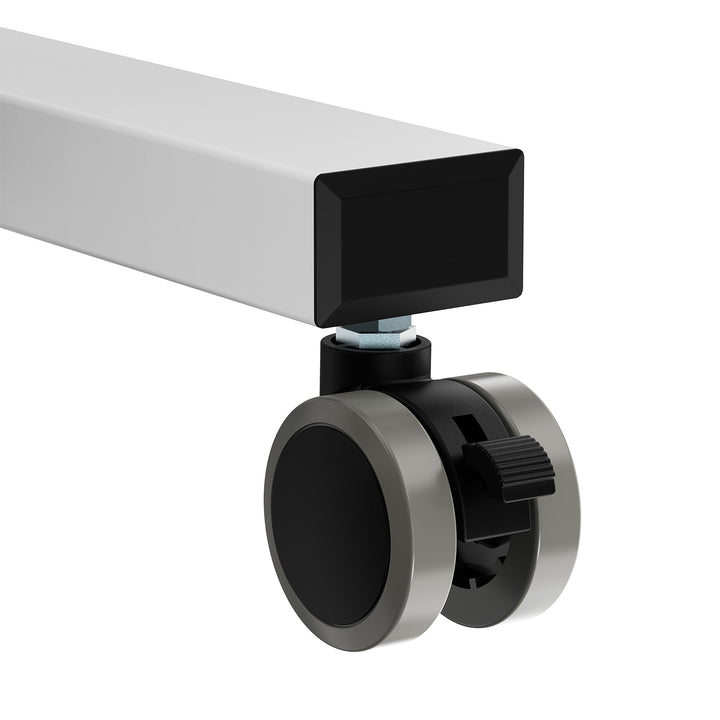 Maclean professional laptop stand cart, mobile computer workstation on wheels, max 17"-32", max 20kg, MC-793