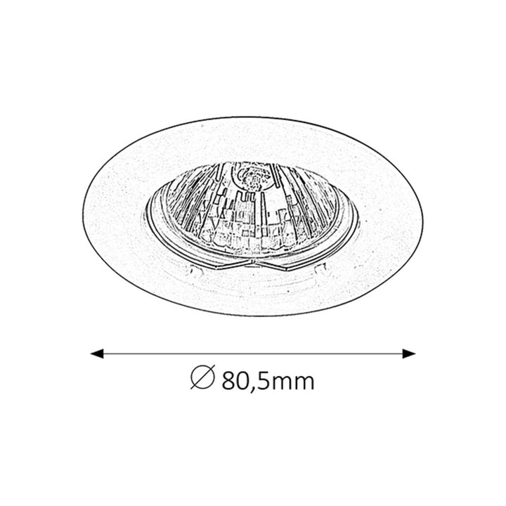 Rabalux flush mounted luminaire, IP20, brown, GU5.3, 12V, Spot Relight