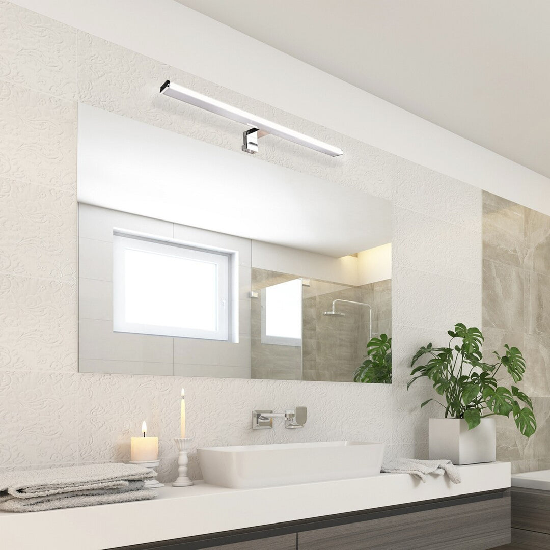 Rabalux bathroom lamp, 12W LED, IP44, chrome design, Levon