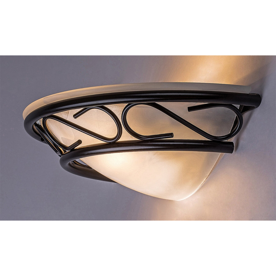 Rabalux semi-plophone, metal, alabaster glass shade, E14 socket, Athen