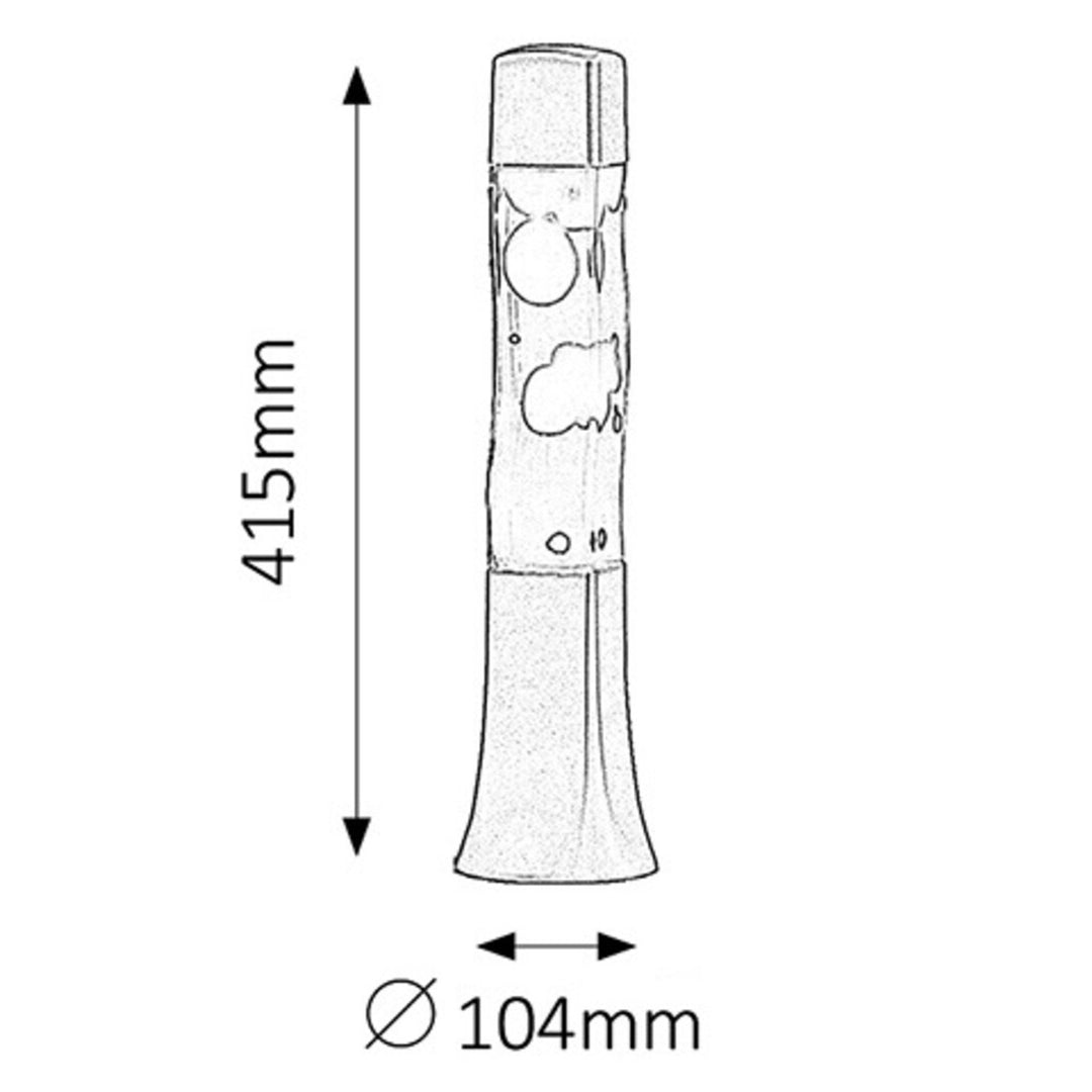 Dekorative Lavalampe Rabalux. E14, 25W, Marschall 4109