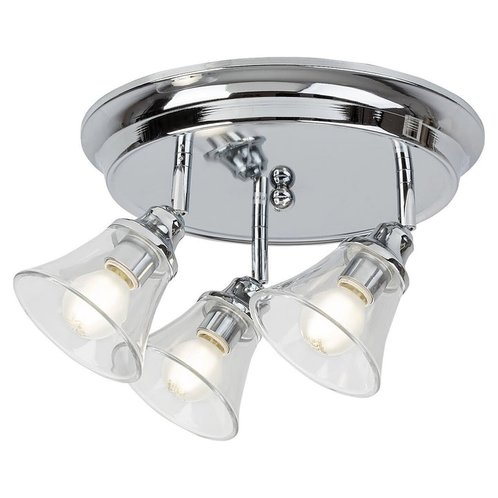 Rabalux ceiling lamp, bathroom, IP44, 3 sockets E14, max 40W, chrome, Antoine