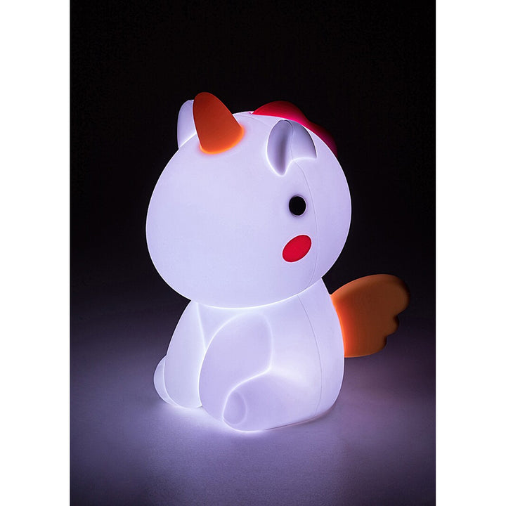 Rabalux Lámpara infantil, Luz de noche Unicornio, LED RGB, Color blanco cálido, IP20, Unicoo