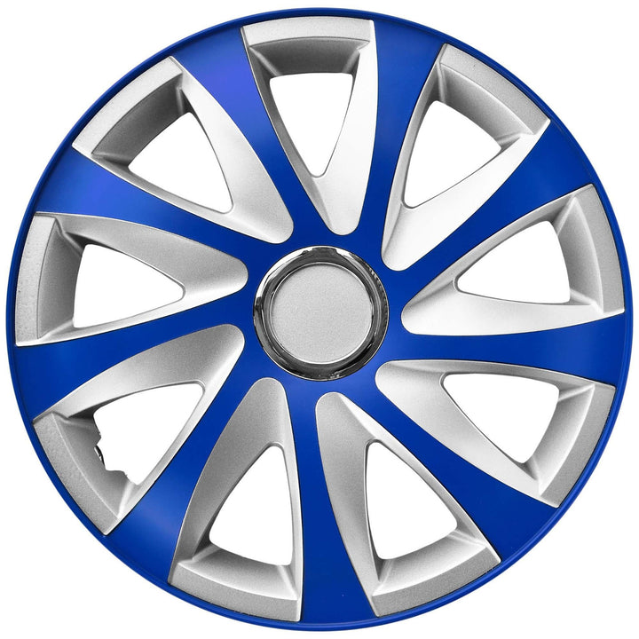 Universal hubcap 14'' NRM Drift Extra blue-silver 1 piece