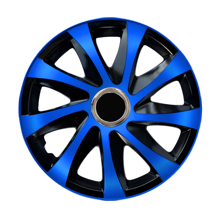 NRM Drift Extra Tapacubos universal 14'', Color azul-negro, 1 pieza