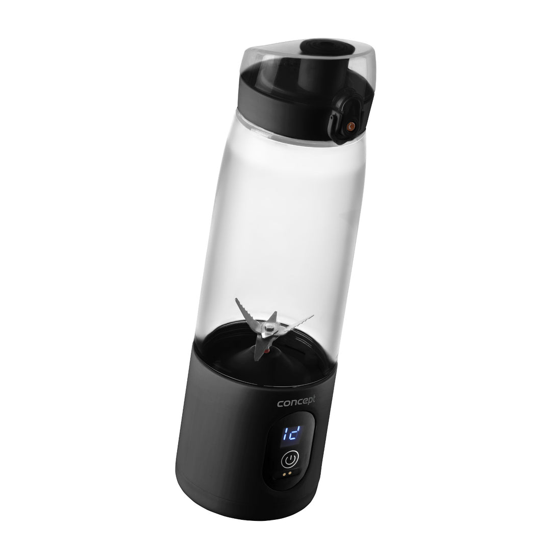 Batidora personal Concept, 600 ml, recargable Li-Ion, negra, FitMaker SM4001