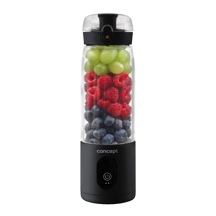 Batidora personal Concept, 600 ml, recargable Li-Ion, negra, FitMaker SM4001