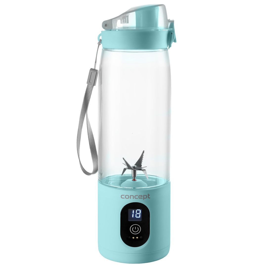 Concept SM4002 Mixeur personnel  600 ml, rechargeable Li-Ion, bleu, FitMaker