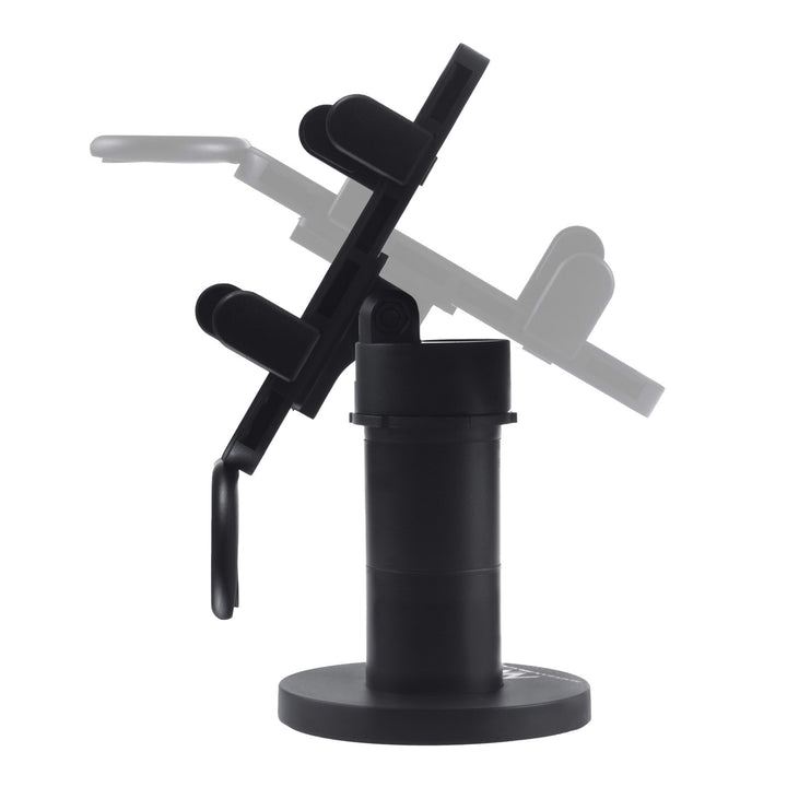 Maclean MC-819 Soporte de Terminal de Tarjeta para Dispositivos POS | Giratorio 90°, Ajuste de Inclinación +45° a -45°, Ancho Ajustable, Gestión de Cables | Montaje de Mesa para Terminales EC