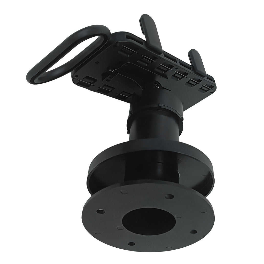 Maclean MC-819 Soporte de Terminal de Tarjeta para Dispositivos POS | Giratorio 90°, Ajuste de Inclinación +45° a -45°, Ancho Ajustable, Gestión de Cables | Montaje de Mesa para Terminales EC