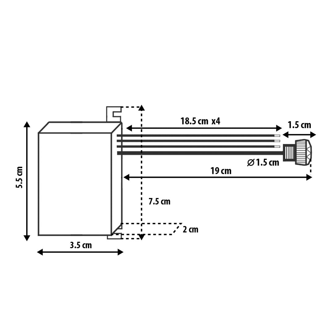 Maclean Dämmerungssensor, mit externer Sonde, 12-24V DC MCE34 V