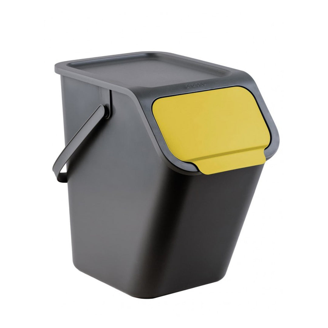 Set of 3 Practical Bini 25L Recycling Bins – Efficient Waste Sorting Solution