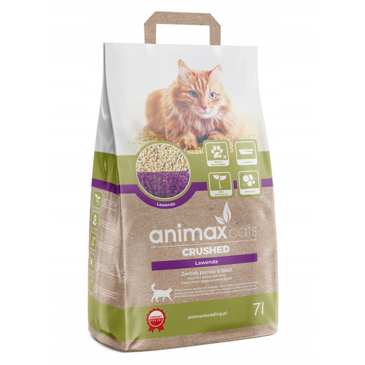 Clumping litter, lavender, crushed, 7 liters, Animax