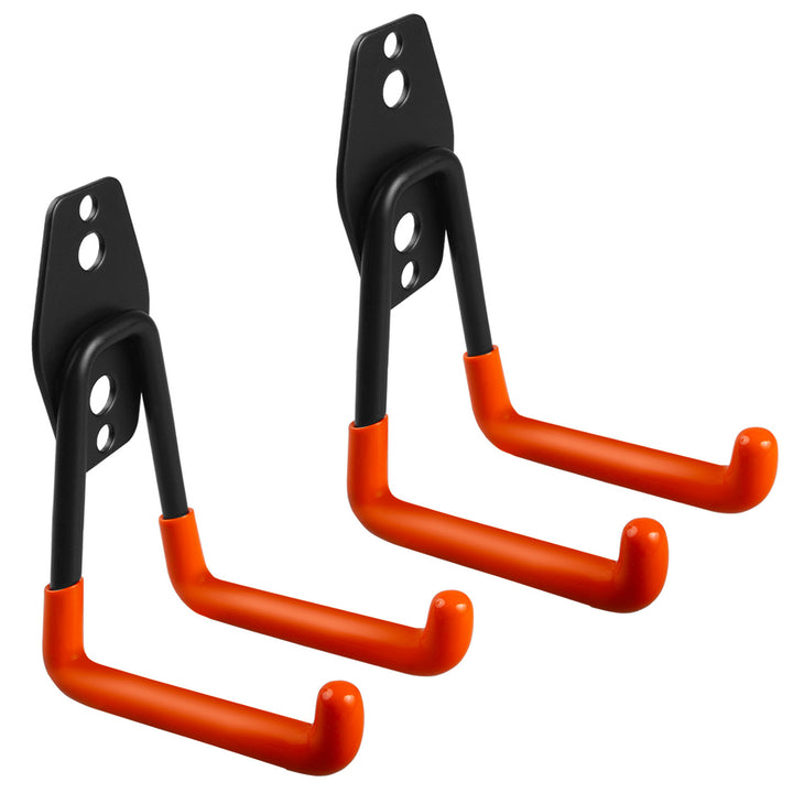 Maclean MC-442 Soporte de pared para garaje, para neumáticos, herramientas de jardín, escalera, mangueras. acero, Carga máx. 70kg, 2 unidades